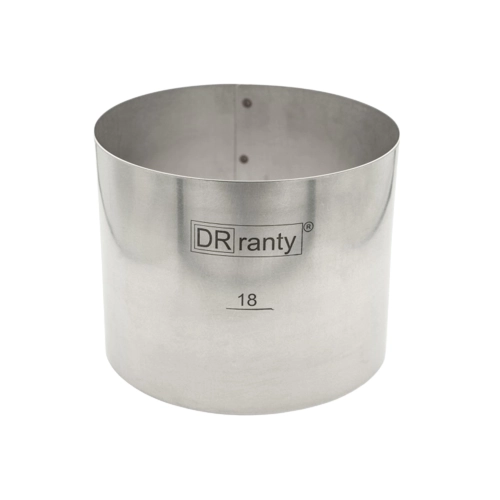 Opaska rant stały obręcz do tortu ciasta forma średnica 18cm wysokość 14cm Dorosiowe Ranty